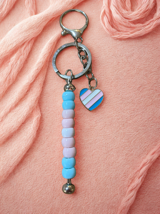 Transgender Pride Keychain – Handmade Fidget/Accessory